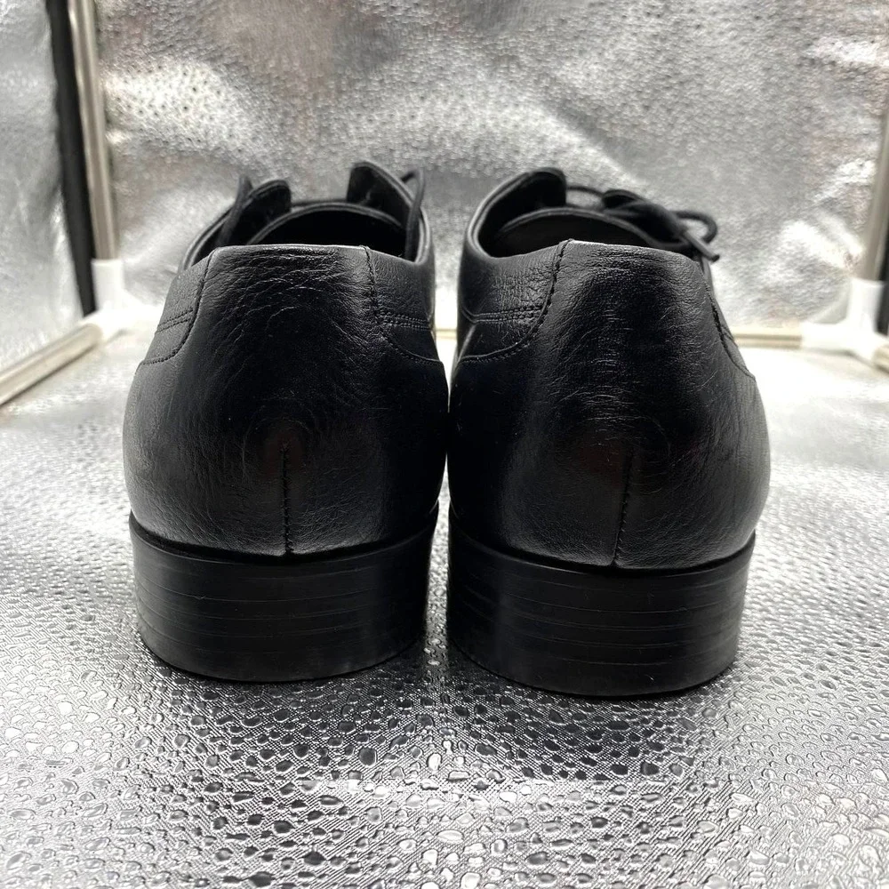 Cole Haan Kilgore Apron Ox Oxford Dress Shoes Mens 8.5 Black Leather Square Toe